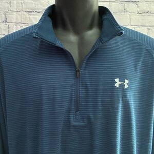 UNDER ARMOUR mens size 2XL 1/4 zip pullover top